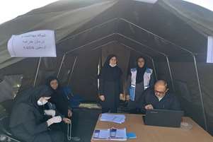 ارائه خدمات سلامت به جاماندگان اربعین حسینی در خرامه 