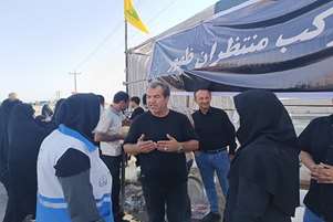 نظارت بهداشتی بر مواکب‌ مسیر پیاده روی جاماندگان اربعین درخرامه