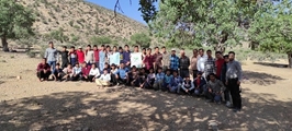 برگزاری پیاده روی وکوهپیمایی بین دانش آموزان روستای کوه خیاره شهرستان خرامه