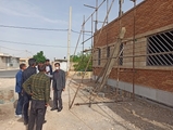 بازدید از روند اجرای پروژه درحال ساخت مرکز خدمات جامع سلامت در خرامه