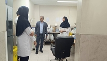 بازدید سرپرست شبکه بهداشت و درمان خرامه از بیمارستان جوادالائمه ع خرامه
